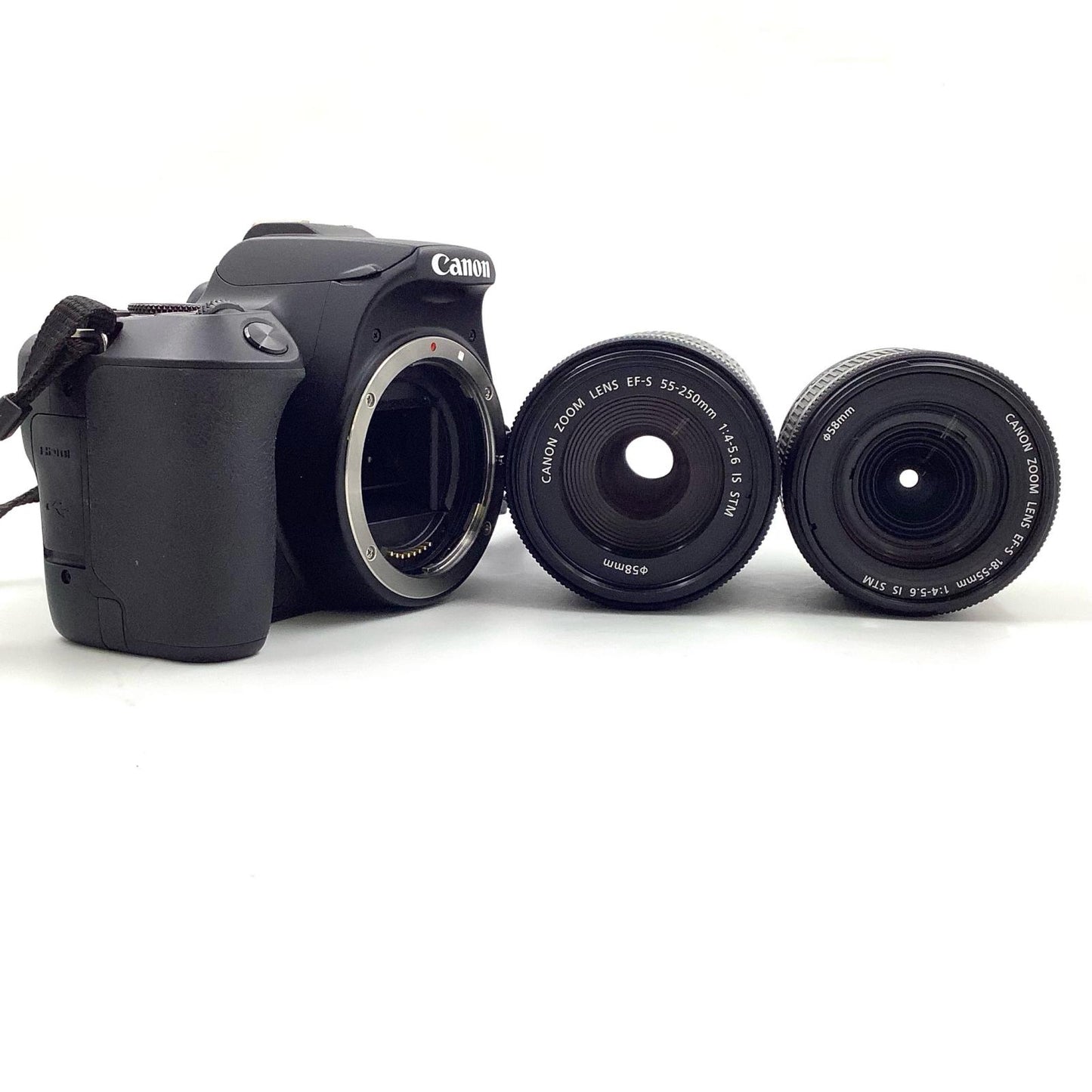 【全額返金保証】【最速発送】Canon デジタル一眼 EOS Kiss X10 ダブルズームキット ブラック 動作確認済