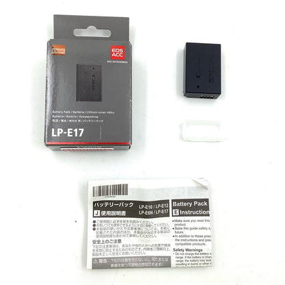 【全額返金保証】【最速発送】Canon LP-E17 超美品 動作確認済