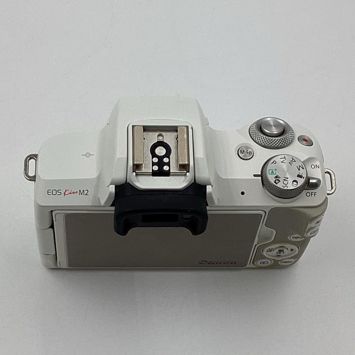【全額返金保証】【最速発送】Canon デジタル一眼 EOS Kiss M2 ボディ [ホワイト] 美品 動作確認済