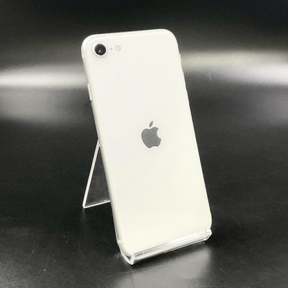 【全額返金保証】【最速発送】Apple iPhone iPhone SE（第2世代） 128GB ホワイト Softbank SIMフリー 白ロム 動作確認済 80%