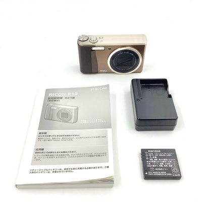 【全額返金保証】【最速発送】RICOH コンパクトデジタルカメラ R10 [ブラウン] 動作確認済
