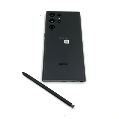 【最速発送】SAMSUNG Galaxy S22 UItra 256GB Phantom Black docomo SC-52C 白ロム【難有】