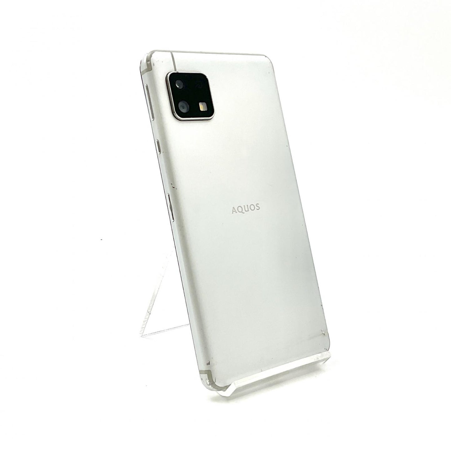 【全額返金保証】【最速発送】SHARP AQUOS sense4 basic 64GB シルバー Softbank 白ロム 動作確認済
