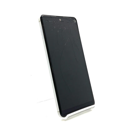 【全額返金保証】【最速発送】SHARP AQUOS sense4 basic 64GB シルバー Softbank 白ロム 動作確認済