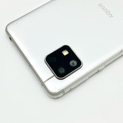 【全額返金保証】【最速発送】SHARP AQUOS sense4 basic 64GB シルバー Softbank 白ロム 動作確認済