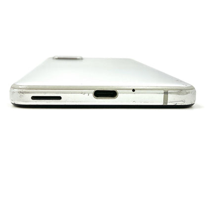 【全額返金保証】【最速発送】SHARP AQUOS sense4 basic 64GB シルバー Softbank 白ロム 動作確認済