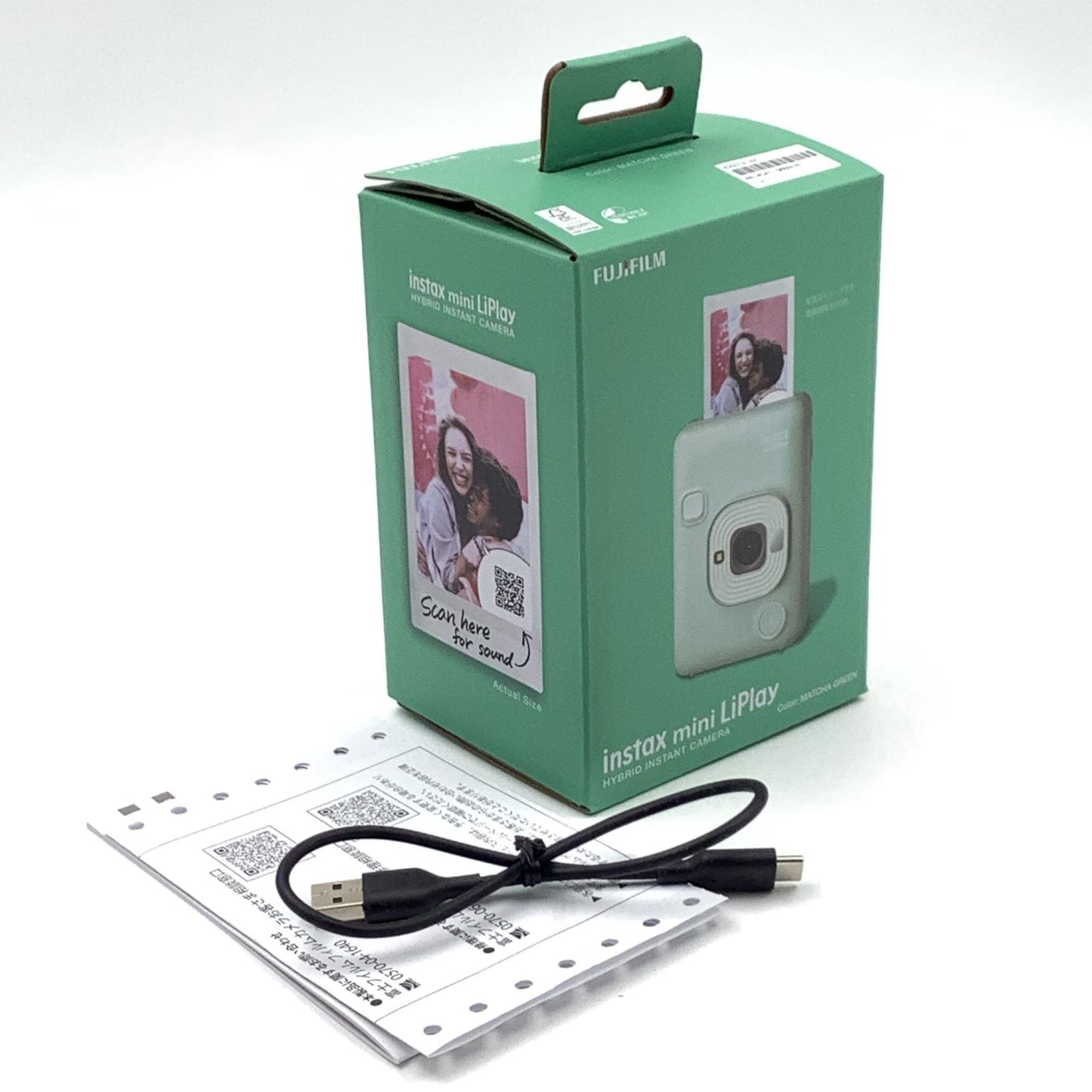 【全額返金保証】【最速発送】FUJIFILM instax mini LiPlay MATCHA GREEN 超美品 動作確認済