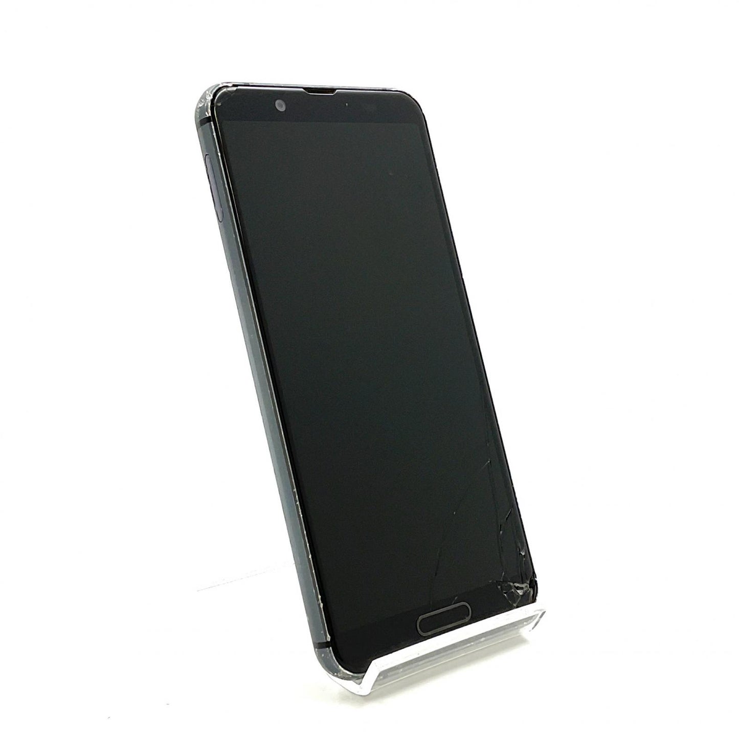 【最速発送】SHARP AQUOS sense3 64GB ブラック au SHV45 白ロム【難有】