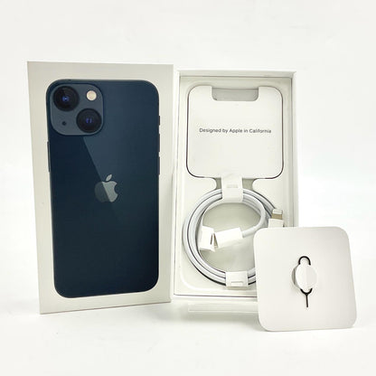 【全額返金保証】【最速発送】Apple iPhone iPhone 13 mini 128GB ミッドナイト SIMフリー 白ロム 動作確認済 80%