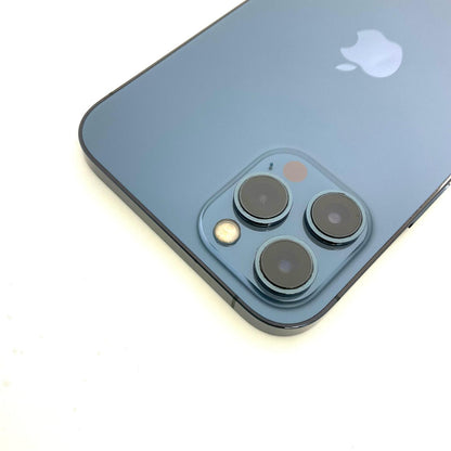【全額返金保証】【最速発送】Apple iPhone iPhone 12 Pro Max 256GB パシフィックブルー docomo SIMフリー 白ロム 動作確認済 79%