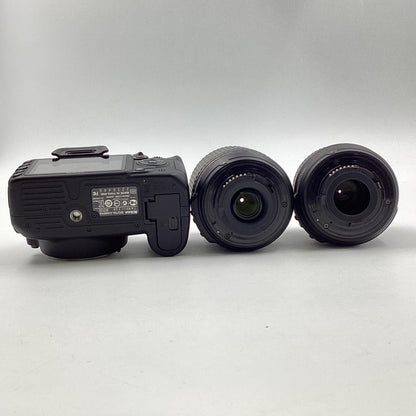 【全額返金保証】【最速発送】Nikon デジタル一眼 D3100 ダブルズームキット ブラック 動作確認済