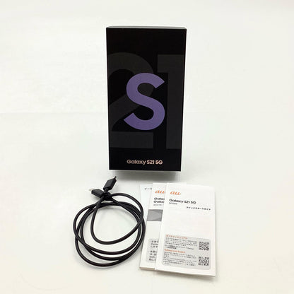 【全額返金保証】【最速発送】SAMSUNG Galaxy S21 5G 256GB Phantom Violet au SCG09 白ロム 動作確認済