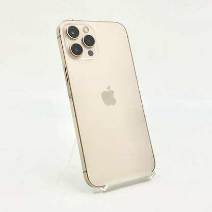 【全額返金保証】【最速発送】Apple iPhone iPhone 12 Pro Max 128GB ゴールド Softbank 白ロム 動作確認済 72%