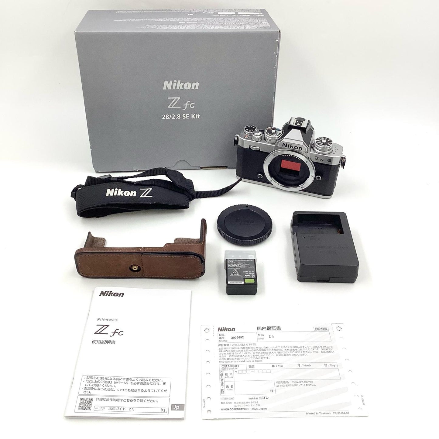 【全額返金保証】【最速発送】Nikon デジタル一眼 Z fc ボディ [シルバー] シルバー 美品 動作確認済