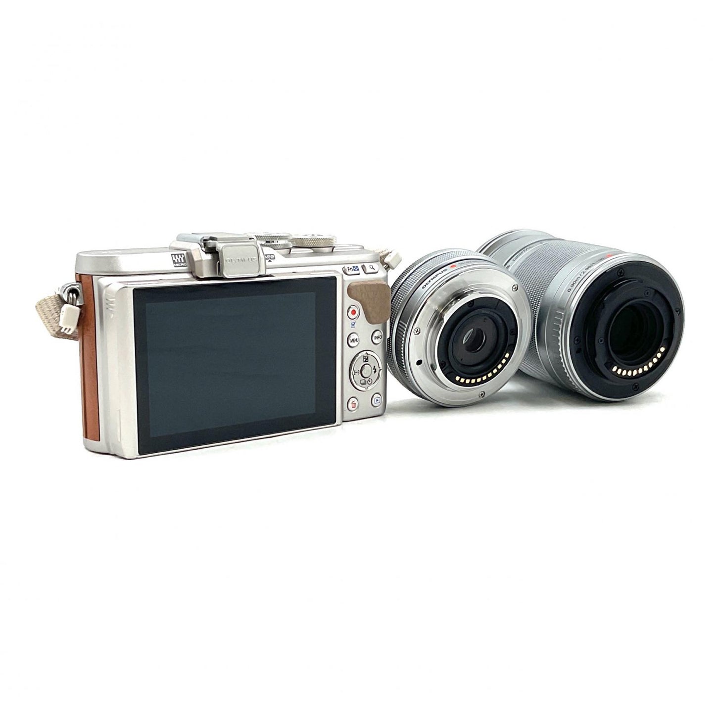 【全額返金保証】【最速発送】OLYMPUS デジタル一眼 OLYMPUS PEN E-PL8 EZダブルズームキット [ブラウン] ブラウン 超美品 動作確認済
