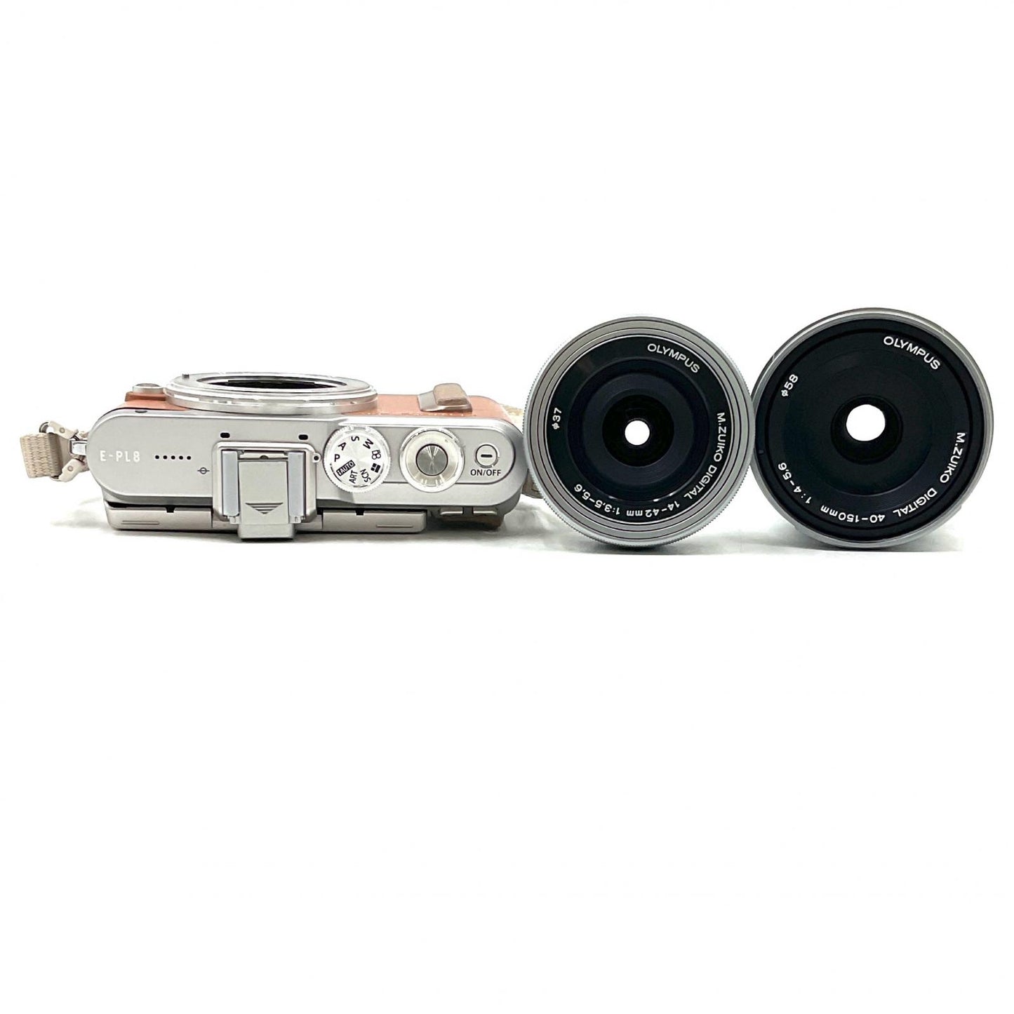 【全額返金保証】【最速発送】OLYMPUS デジタル一眼 OLYMPUS PEN E-PL8 EZダブルズームキット [ブラウン] ブラウン 超美品 動作確認済