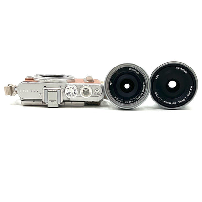 【全額返金保証】【最速発送】OLYMPUS デジタル一眼 OLYMPUS PEN E-PL8 EZダブルズームキット [ブラウン] ブラウン 超美品 動作確認済