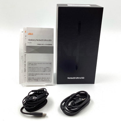 【最速発送】SAMSUNG Galaxy Note20 Ultra 5G 256GB ミスティックブラック au SCG06 白ロム【難有】