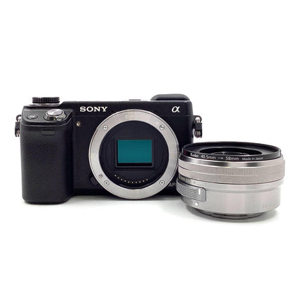 【全額返金保証】【最速発送】Sony デジタル一眼 α NEX-6L パワーズームレンズキット ブラック 美品 動作確認済