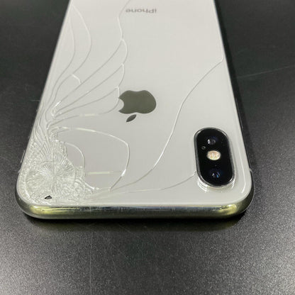 【最速発送】Apple iPhone iPhone X 256GB シルバー SIMフリー 白ロム【難有】 100%