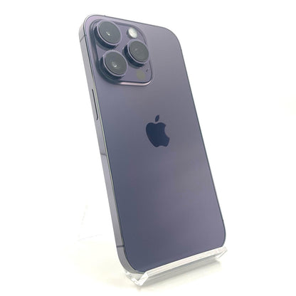【全額返金保証】【最速発送】Apple iPhone iPhone 14 Pro 128GB ディープパープル au 動作確認済 81%