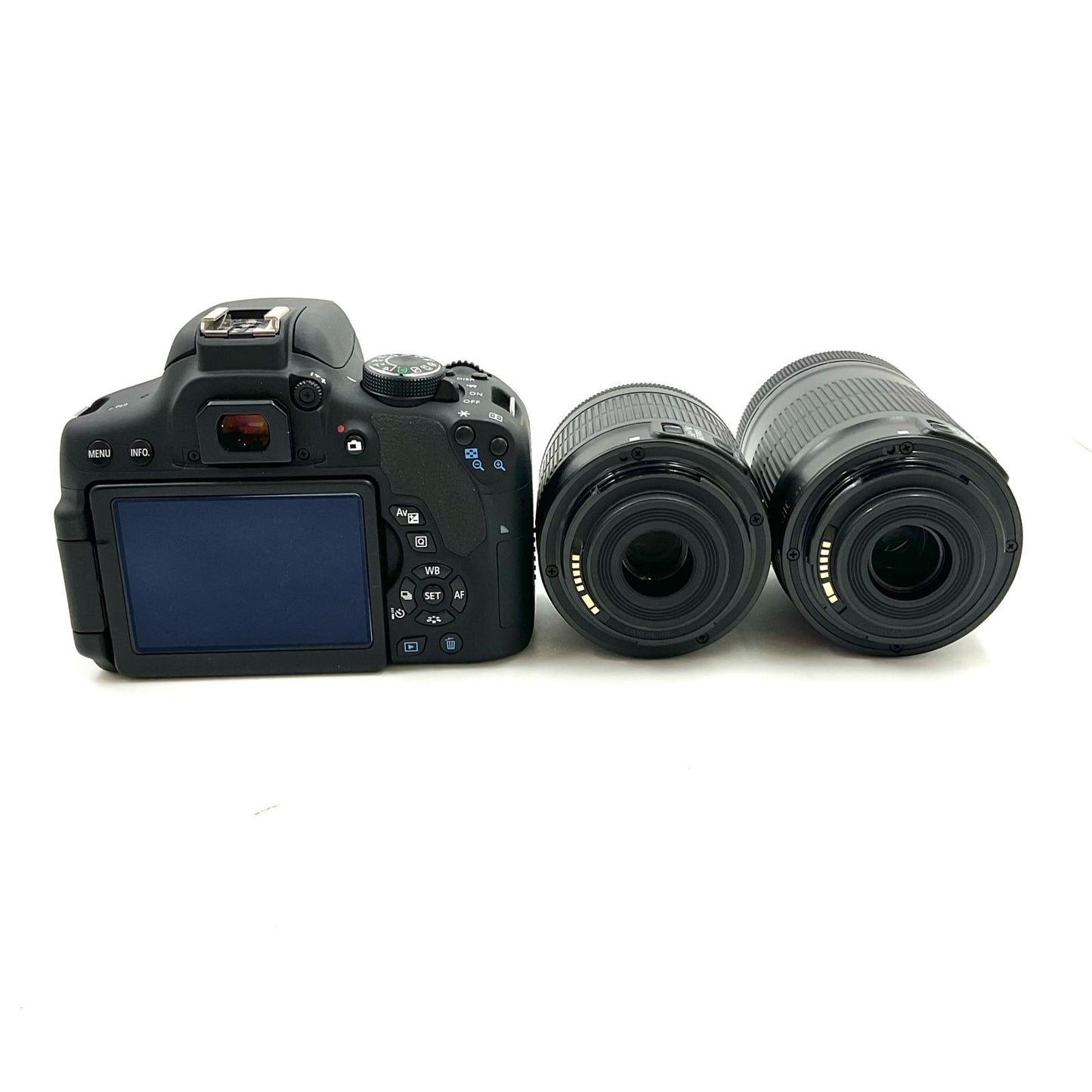 【全額返金保証】【最速発送】Canon デジタル一眼 EOS Kiss X8i ダブルズームキット ブラック 美品 動作確認済