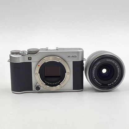 【全額返金保証】【最速発送】FUJIFILM デジタル一眼 X-A5 レンズキット シルバー 美品 動作確認済