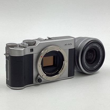 【全額返金保証】【最速発送】FUJIFILM デジタル一眼 X-A5 レンズキット シルバー 美品 動作確認済