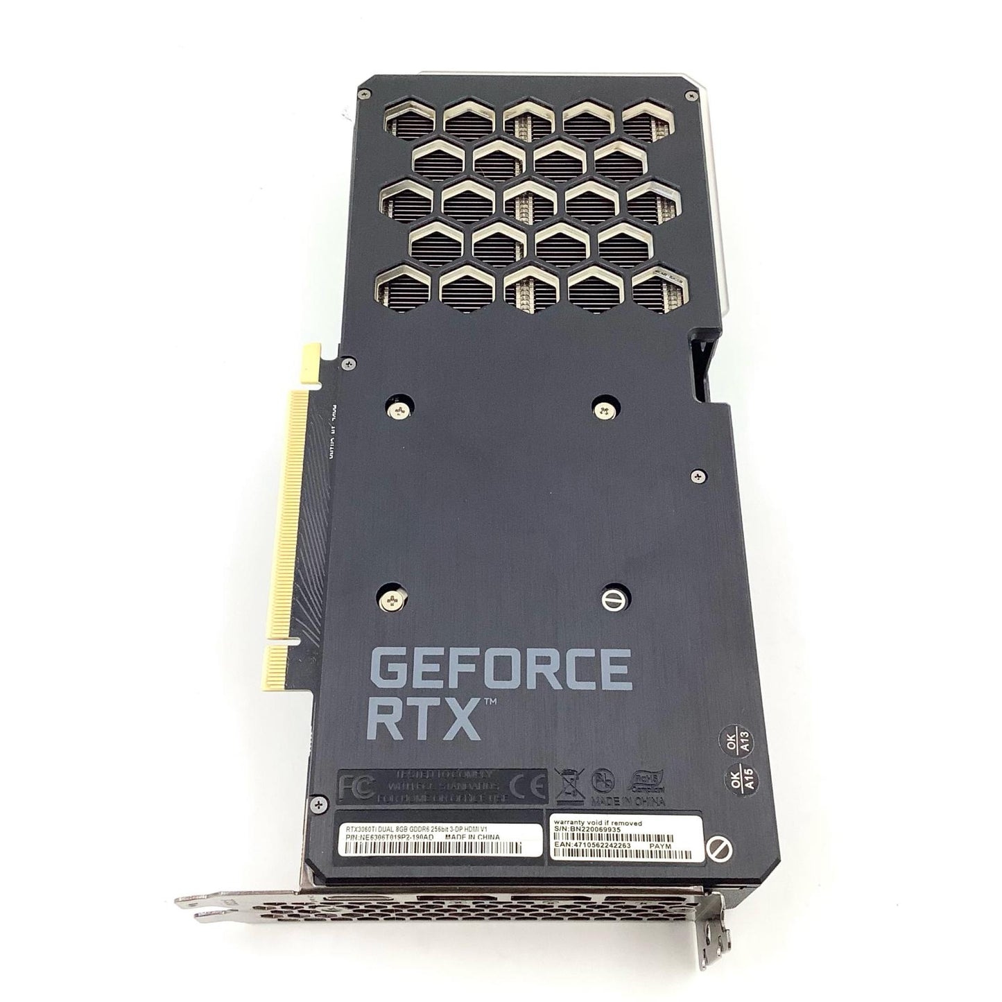 【全額返金保証】【最速発送】Palit グラフィックボード RTX3060Ti DUAL 8GB GDDR6 256bit NE6306TS19P2-190AD 動作確認済