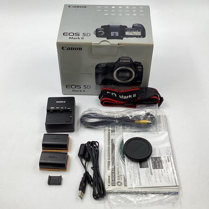 【全額返金保証】【最速発送】Canon デジタル一眼 EOS 5D Mark II ボディ ブラック 動作確認済