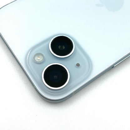 【全額返金保証】【最速発送】Apple iPhone iPhone 15 256GB ブルー docomo SIMフリー 白ロム 動作確認済 85%