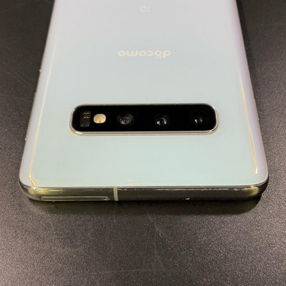 【全額返金保証】【最速発送】SAMSUNG Galaxy S10 128GB プリズムホワイト docomo SC-03L 白ロム 動作確認済
