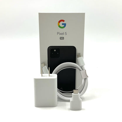 【全額返金保証】【最速発送】Google Pixel 5 128GB Just Black Softbank SIMフリー G5NZ6 白ロム 動作確認済