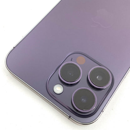【全額返金保証】【最速発送】Apple iPhone iPhone 14 Pro Max 256GB パープル docomo SIMフリー 白ロム 美品 動作確認済 85%