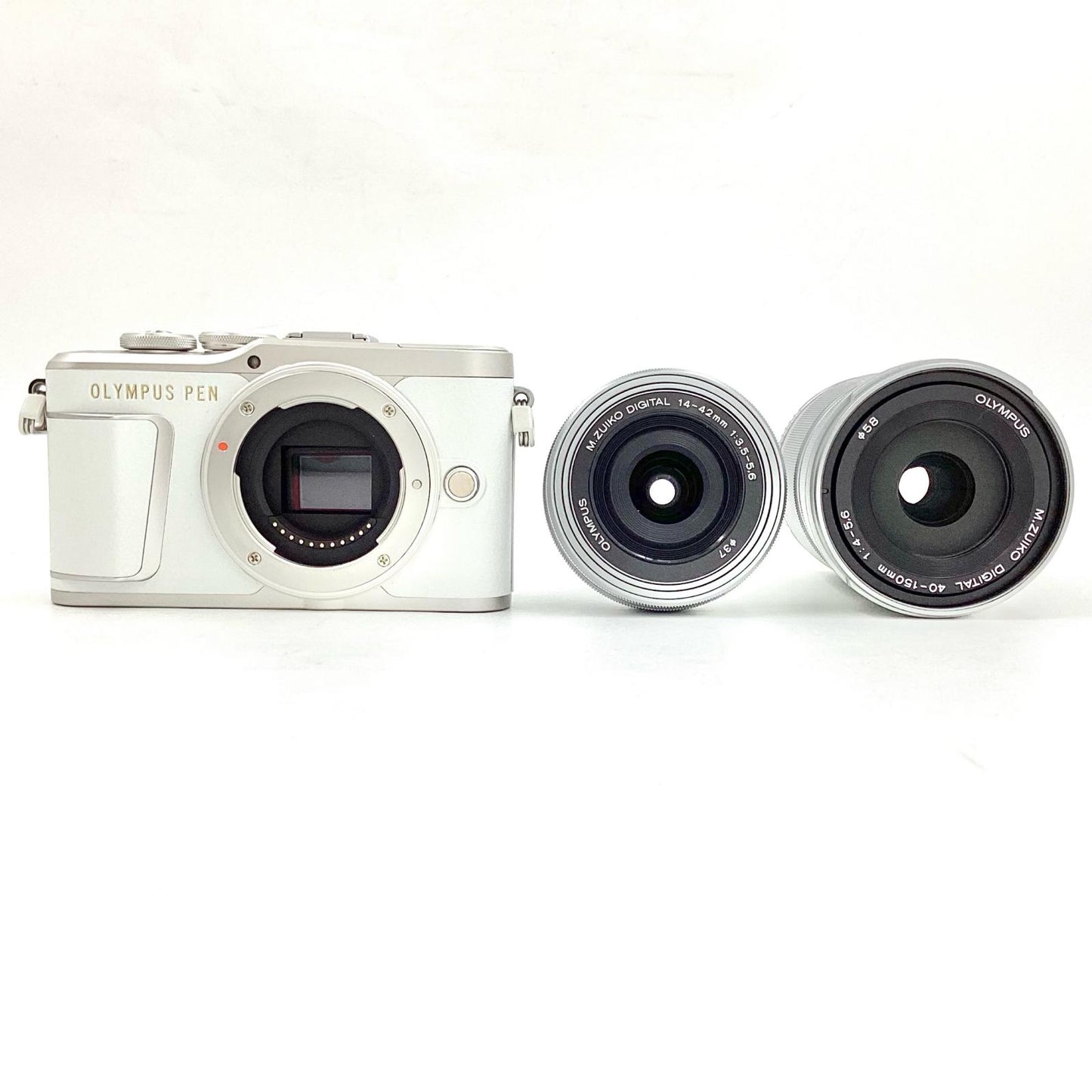 【全額返金保証】【最速発送】OLYMPUS デジタル一眼 PEN E-PL9 EZダブルズームキット ホワイト 美品 動作確認済