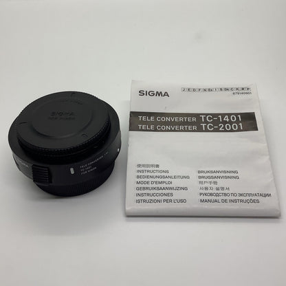 【全額返金保証】【最速発送】SIGMA TELE CONVERTER TC-1401 ニコン用 美品 動作確認済
