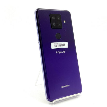 【全額返金保証】【最速発送】SHARP AQUOS sense4 plus 128GB パープル 楽天モバイル SH-M16 白ロム 動作確認済
