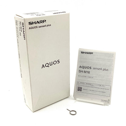 【全額返金保証】【最速発送】SHARP AQUOS sense4 plus 128GB パープル 楽天モバイル SH-M16 白ロム 動作確認済