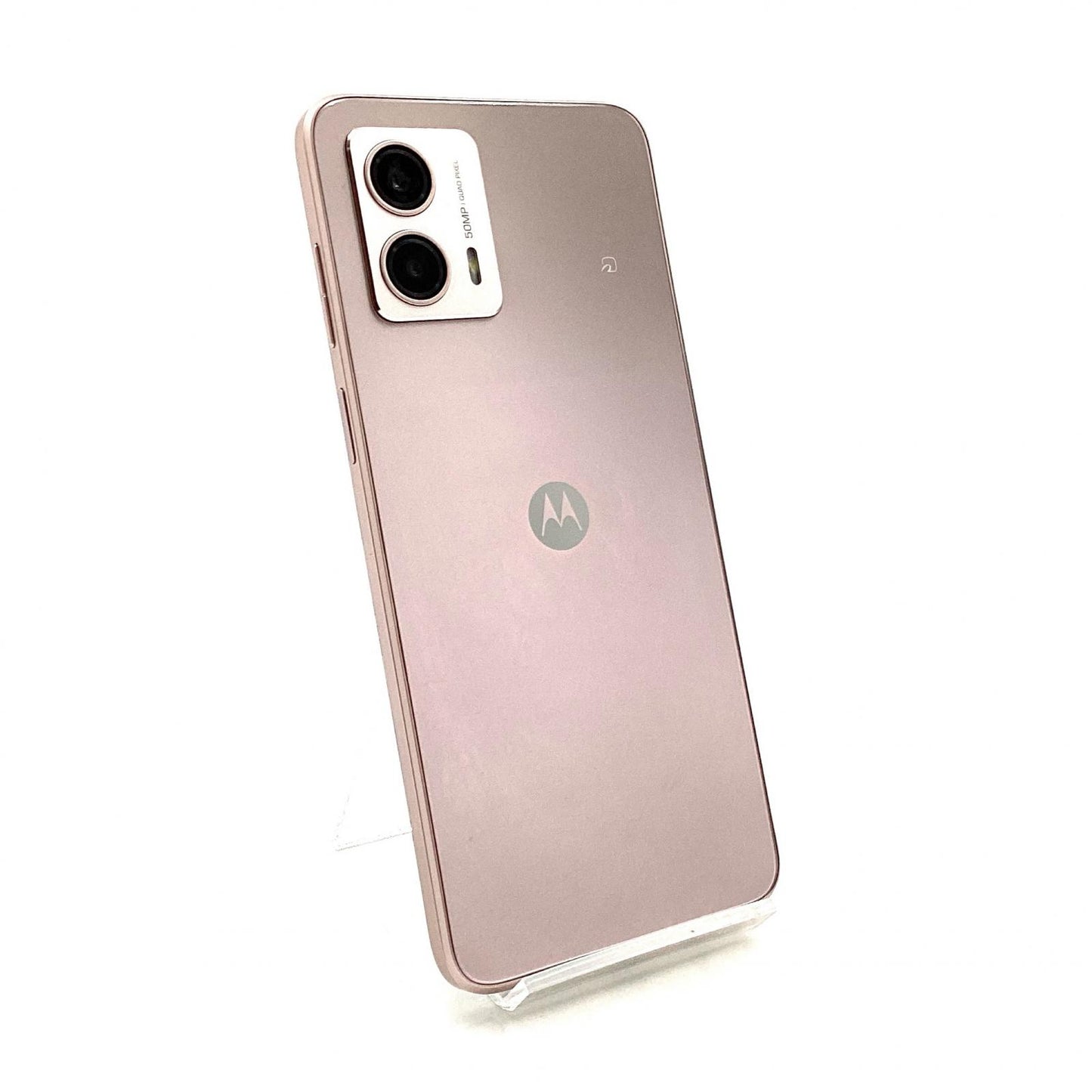 【全額返金保証】【最速発送】Motorola moto g 53y 5G 128GB ペールピンク Softbank XT2335-4 白ロム 動作確認済