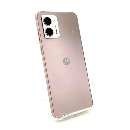 【全額返金保証】【最速発送】Motorola moto g 53y 5G 128GB ペールピンク Softbank XT2335-4 白ロム 動作確認済