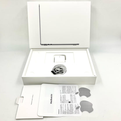 【全額返金保証】【最速発送】Apple MacBook Air 13.6インチ 2022 Apple M2 8GB SSD 256GB スペースグレイ 100% 動作確認済