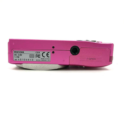 【全額返金保証】【最速発送】RICOH コンパクトデジタルカメラ CX4 [ピンク] 動作確認済