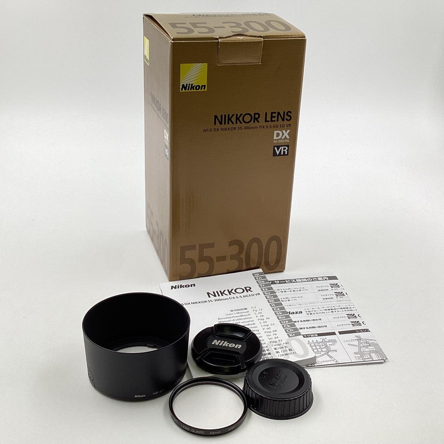 【全額返金保証】【最速発送】Nikon AF-S DX NIKKOR 55-300mm f/4.5-5.6G ED VR 美品 動作確認済
