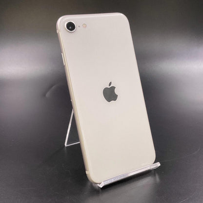 【全額返金保証】【最速発送】Apple iPhone iPhone SE（第3世代） 128GB スターライト Softbank 白ロム 動作確認済 81%