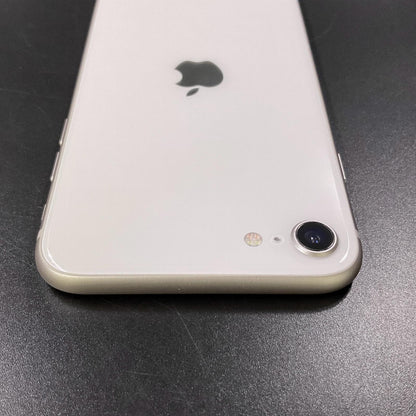 【全額返金保証】【最速発送】Apple iPhone iPhone SE（第3世代） 128GB スターライト Softbank 白ロム 動作確認済 81%