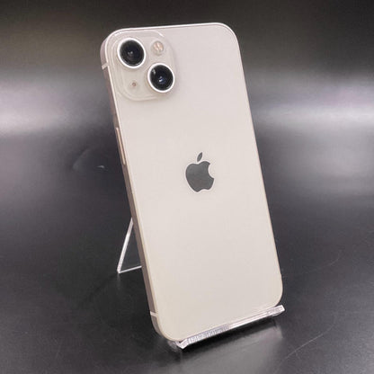 【全額返金保証】【最速発送】Apple iPhone iPhone 13 128GB スターライト SIMフリー 白ロム 動作確認済 80%
