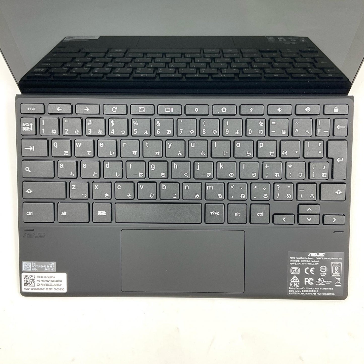 【全額返金保証】【最速発送】ASUS Chromebook CM3000DV-HT0019 10.5インチ Media Tek mt8183 4GB SSD 128GB 美品 動作確認済