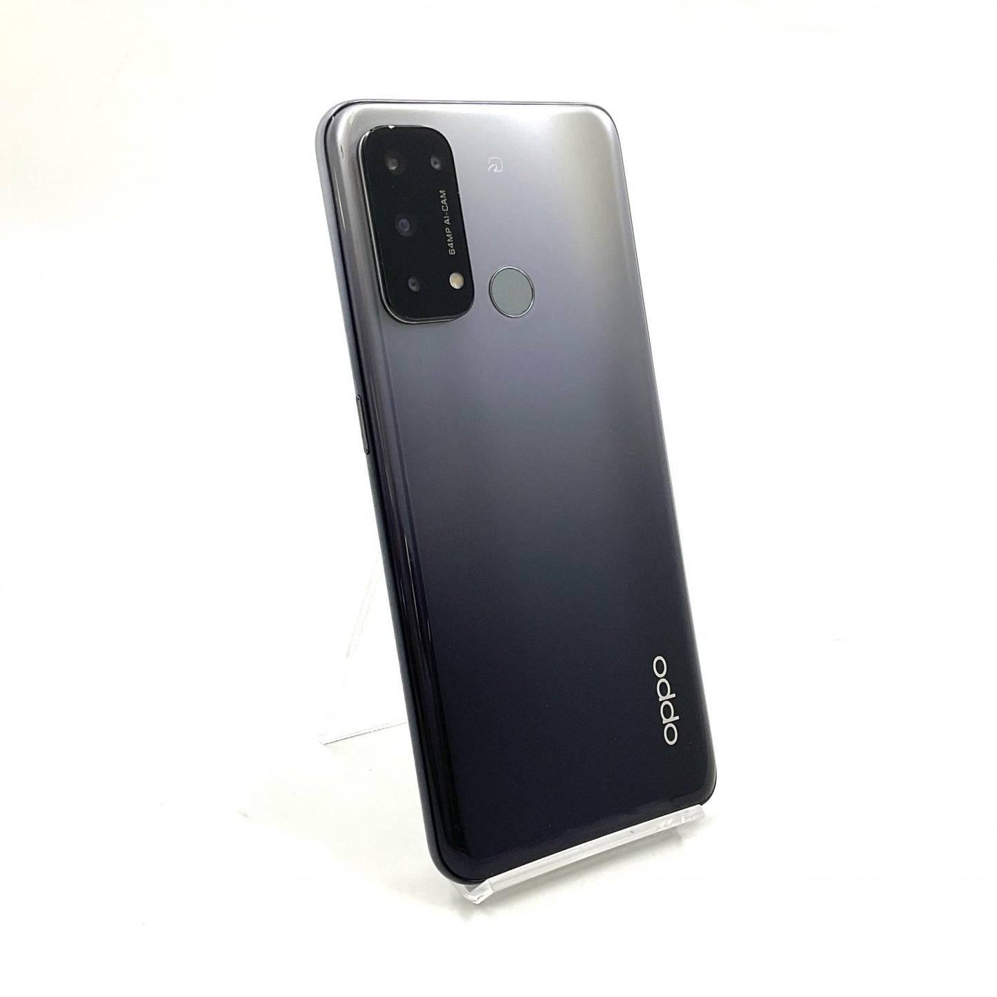 【全額返金保証】【最速発送】OPPO Reno 5 A 128GB シルバーブラック Softbank A101OP 白ロム 動作確認済