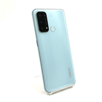 【全額返金保証】【最速発送】OPPO Reno 5 A 128GB アイスブルー Softbank A101OP 白ロム 動作確認済