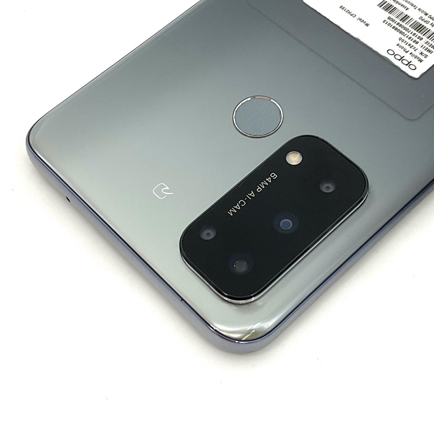 【全額返金保証】【最速発送】OPPO Reno 5　A 128GB シルバーブラック SIMフリー CPH2199 白ロム 動作確認済